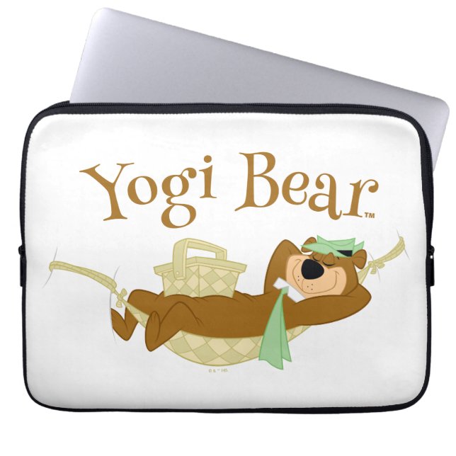 Housse Pour Ordinateur Portable Yogi Bear Pique-nique Hammock Nap Time (Devant)