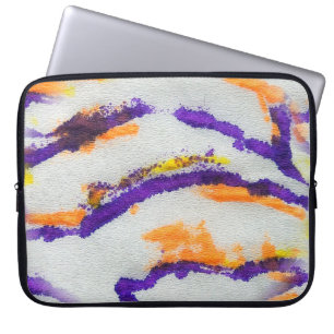 Housse Pour Ordinateur Portable Zèbre animal sans joint. Motif d'art sale. Abstrai