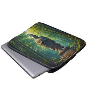 Housse Pour Ordinateur Portable Zen dans la forêt de bambou