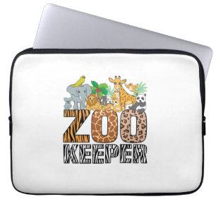 Housse Pour Ordinateur Portable Zookeeper Costume Zebra Wild Print Animal Africain