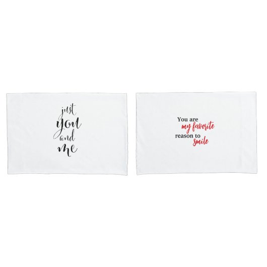 Housse Saint-Valentin Élégante "Just You and Me"  (devant-Set)