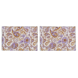 Housses de Coussin à Motif de Feuille – Lit Géomét