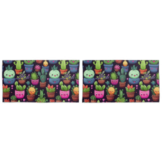 Housses de coussin Cactus Kawaii