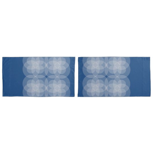 Housses de coussin - Cercles se croisant sur fond (devant-Set)