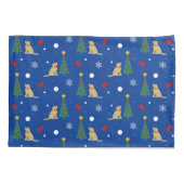 Housses de coussin de chien de Noël sur la côte (Dos-gauche)