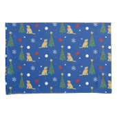 Housses de coussin de chien de Noël sur la côte (devant-Droit)