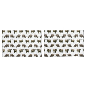 Housses de coussin Frénésie de Vache des Highlands