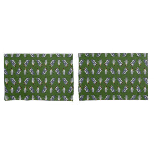 Housses de coussin King Penguin Frenzy (Vert foncé