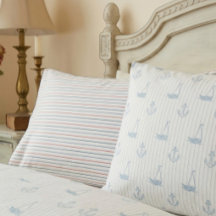 Housses de coussin rayées de voilier nautique réve