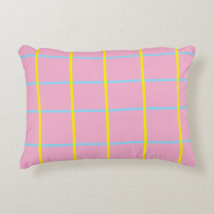 Housses de coussin Rose Poudre Bleu Argent