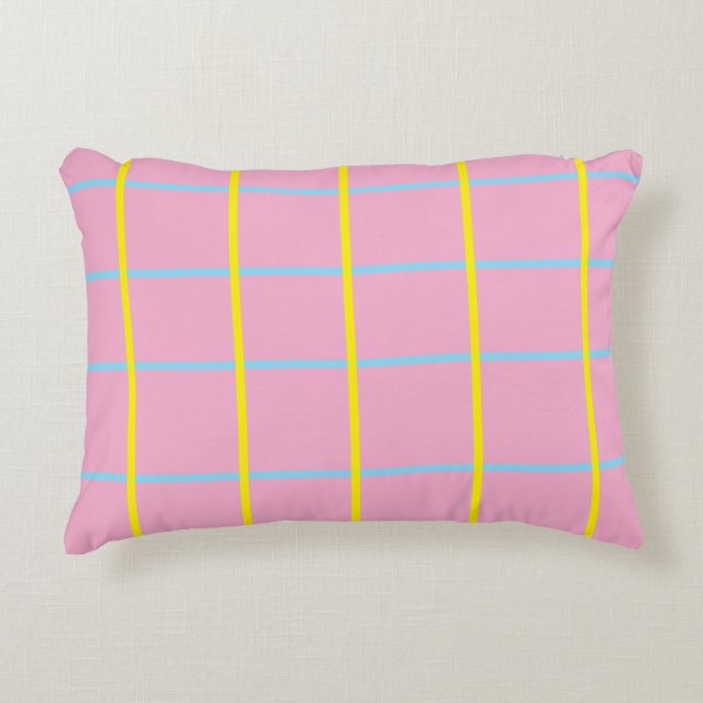 Housses de coussin Rose Poudre  Bleu Argent (Devant)