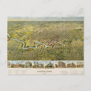 Houston 1891 briefkaart