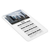 Houston 2020 Full Year Magnetic Calendar One Photo Magneet (Rechterzijde)