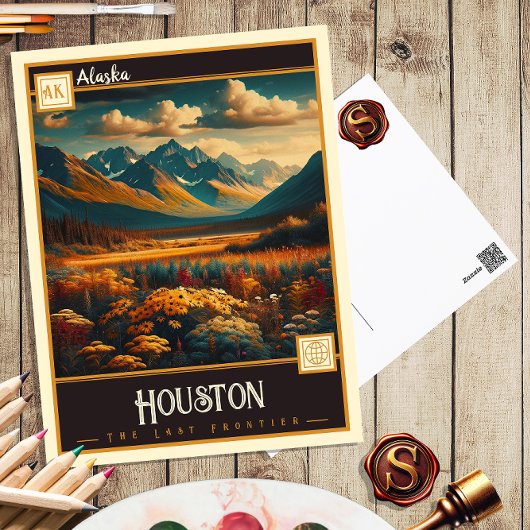 Houston, Alaska | Carte postale Vintage