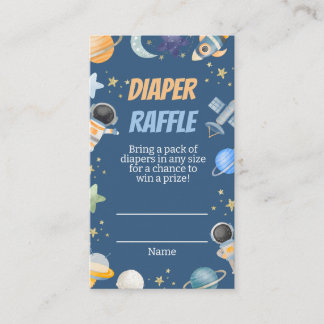 Houston Boy Douche Luier Raffle Ticket Informatiekaartje