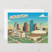 Houston Briefkaart (Voorkant / Achterkant)