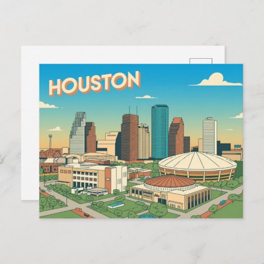 Houston Briefkaart (Voorkant / Achterkant)