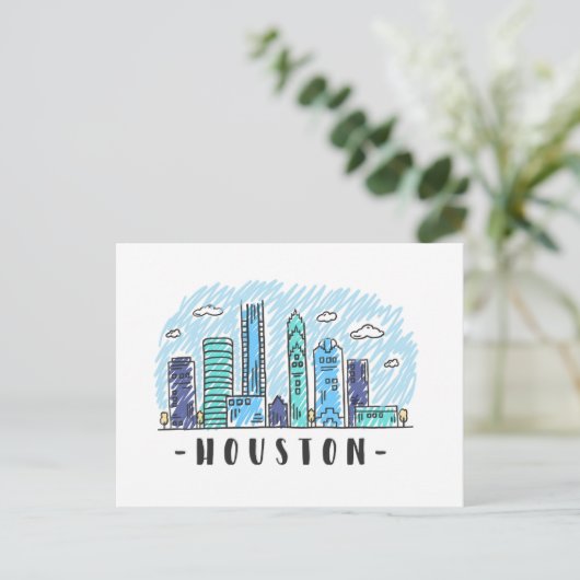 Houston Briefkaart (Staand voorkant)