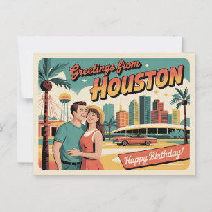 Houston Briefkaart Groeten uit Houston