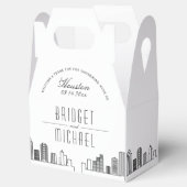 Houston bruiloft | City Skyline Bedankdoosjes (Geopend)