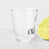 Houston bruiloft gunst gepersonaliseerde proost shot glas (Links)