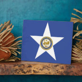 Houston City Flag Plaque Fotoplaat (Zijkant)