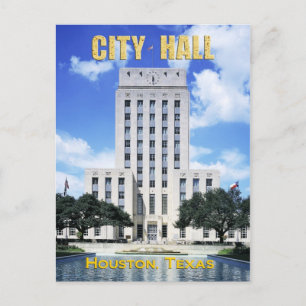 Houston City Hall, Texas Briefkaart
