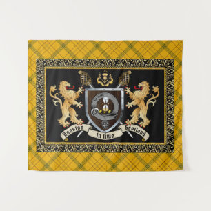 Houston Clan Badge & Motto w/Lions Wandkleed