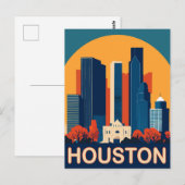Houston, Herkenbare gebouwen, Reizen Briefkaart (Voorkant / Achterkant)