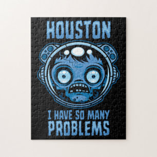 Houston ik heb zoveel problemen astronaut legpuzzel