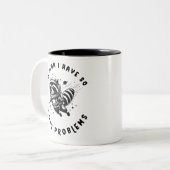 Houston J'Ai Tant De Problèmes Raccon Mug (Devant gauche)