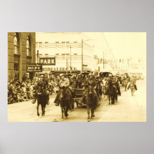 HOUSTON LIVESTOCK SHOW RODEO PARADE POSTER PRINT