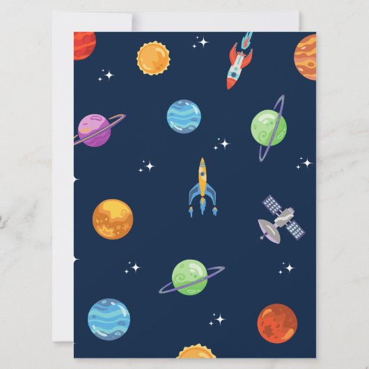 Houston On a un garçon Invitation de l'espace exté (Dos)