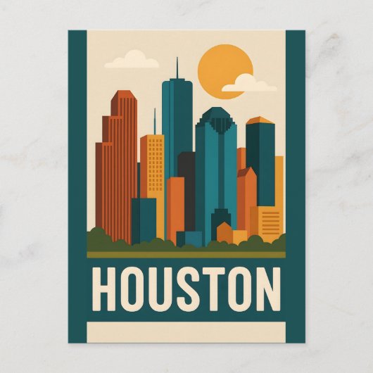 HOUSTON Postcard  Briefkaart (Voorkant)