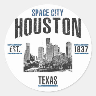 Houston Ronde Sticker