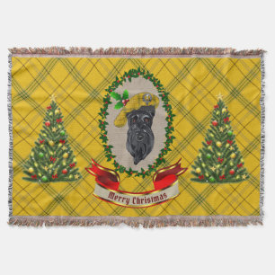 Houston Scottie Dog Kerstmis Blanket Deken