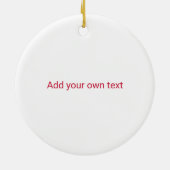 Houston Silhouette Patchwork Keramisch Ornament (Achterkant)