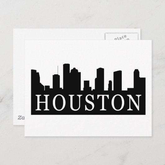 Houston Skyline Briefkaart (Voorkant / Achterkant)