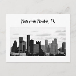 Houston skyline briefkaart