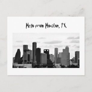 Houston skyline briefkaart