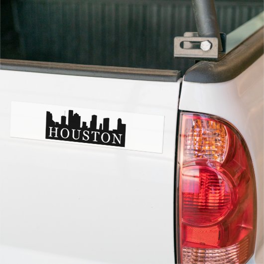 Houston Skyline Bumpersticker (Op Truck)