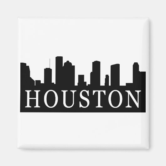 Houston Skyline Magneet (Voorkant)