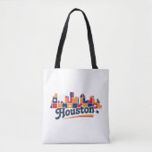 Houston Skyline Patchwork Draagtas (Voorkant)