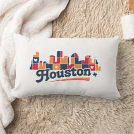 Houston Skyline Patchwork Kussen