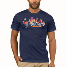 Houston Skyline Patchwork Navy