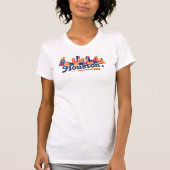 Houston Skyline Patchwork T-shirt (Voorkant)