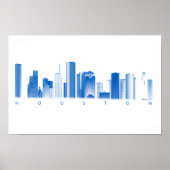 Houston Skyline Poster (Voorkant)
