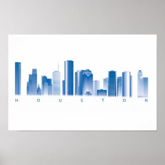Houston Skyline Poster (Voorkant)