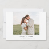 Houston Skyline Wedding Save the Date Kaart (Achterkant)