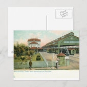 Houston Texas, 1905 Grand Central Station Briefkaart (Voorkant / Achterkant)